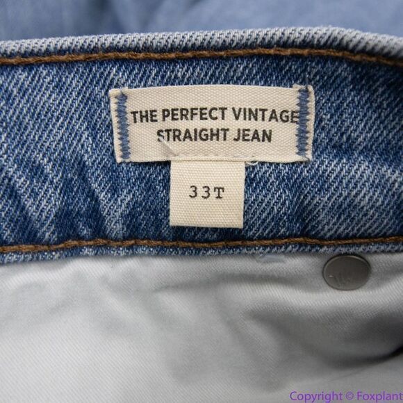 NEW Madewell The Tall Perfect Vintage Straight Jean in Hoye Wash, 33T - Picture 12 of 14